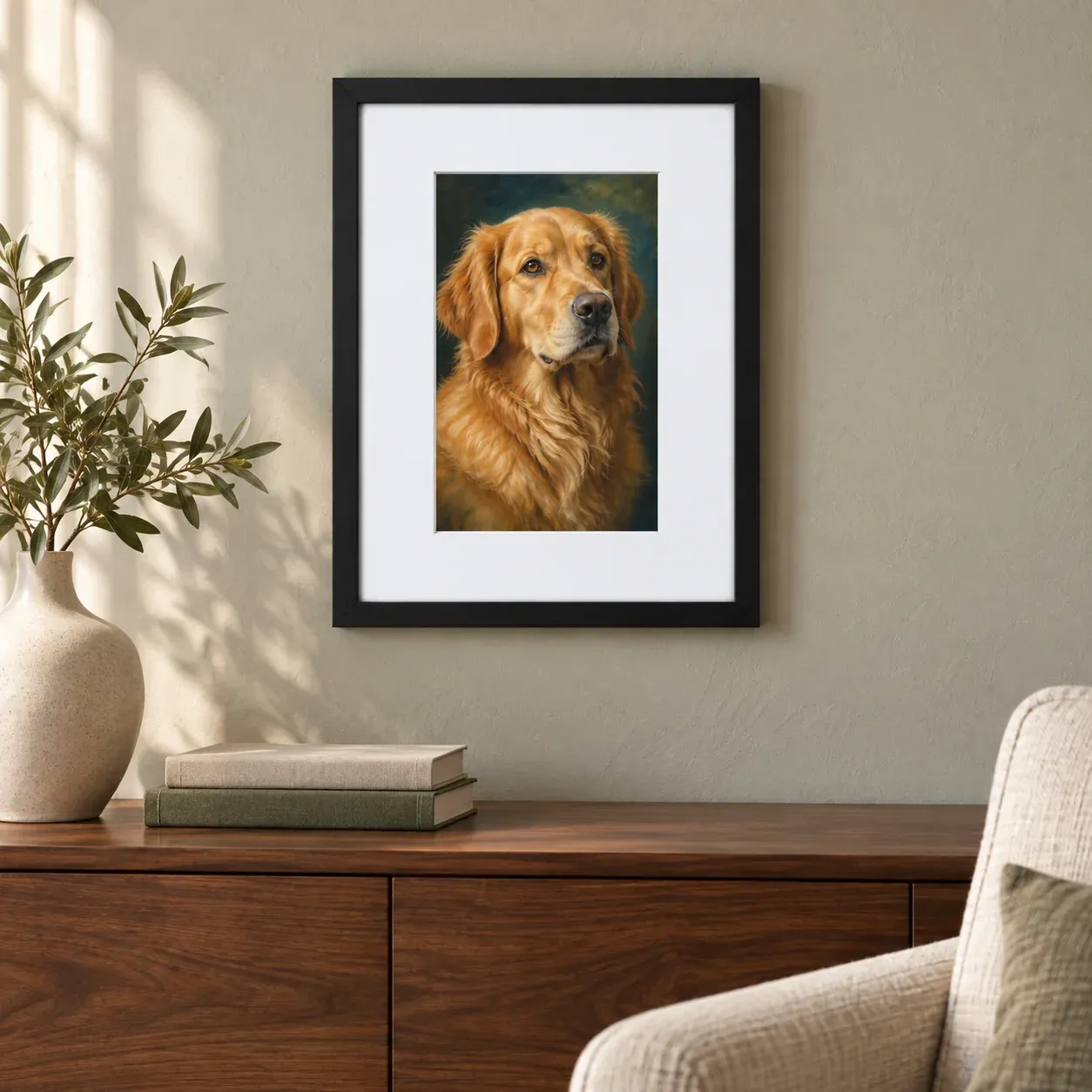 Matte Paper Framed Poster With Mat view 3