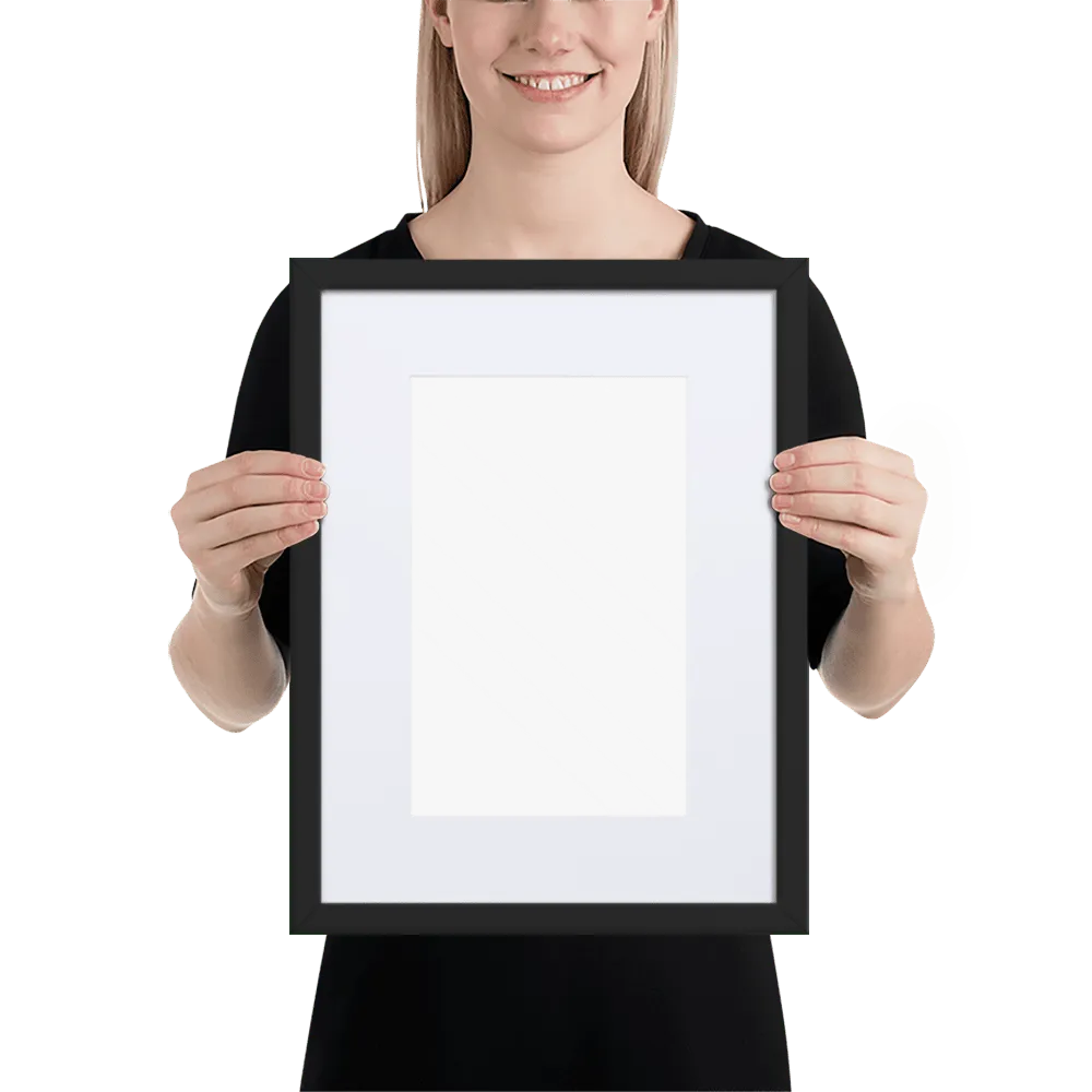 Matte Paper Framed Poster With Mat view 1